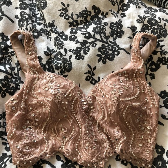 Baby pink 2 piece grad dress/lengha/formal wear sz S - Picture 4 of 5